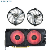 FDC10U12S9-C Cooler Fan Замяна за XFX AMD Radeon RX 470 480 580 RX580 RX480 RX470 EDITION Crimson охлаждащ вентилатор за графична карта