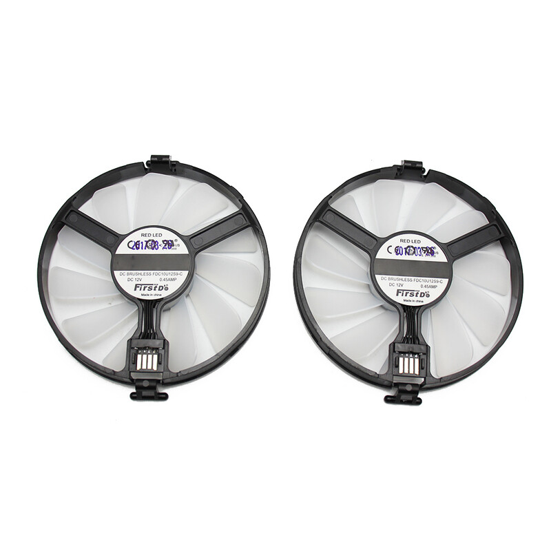 FDC10U12S9-C Cooler Fan Замяна за XFX AMD Radeon RX 470 480 580 RX580 RX480 RX470 EDITION Crimson охлаждащ вентилатор за графична карта