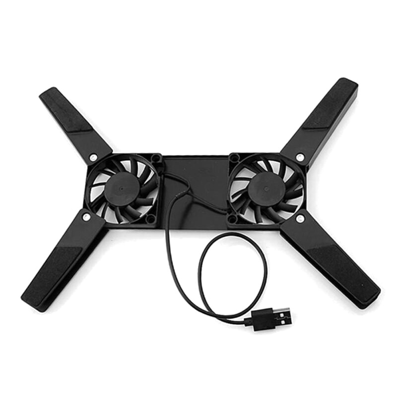 USB hladnjak za prijenosno računalo s 2 ventilatora od 60 mm, sklopivi rashladni jastuk za prijenosno računalo