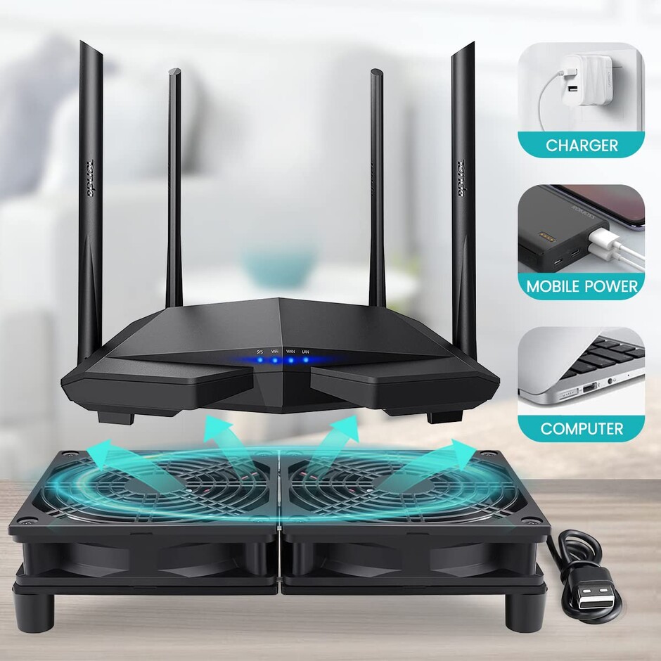 Fan Rousther Badu.gr 5V USB Router Fan TV Box Cooler 80mm 92mm 120mm 240mm PC DIY ...