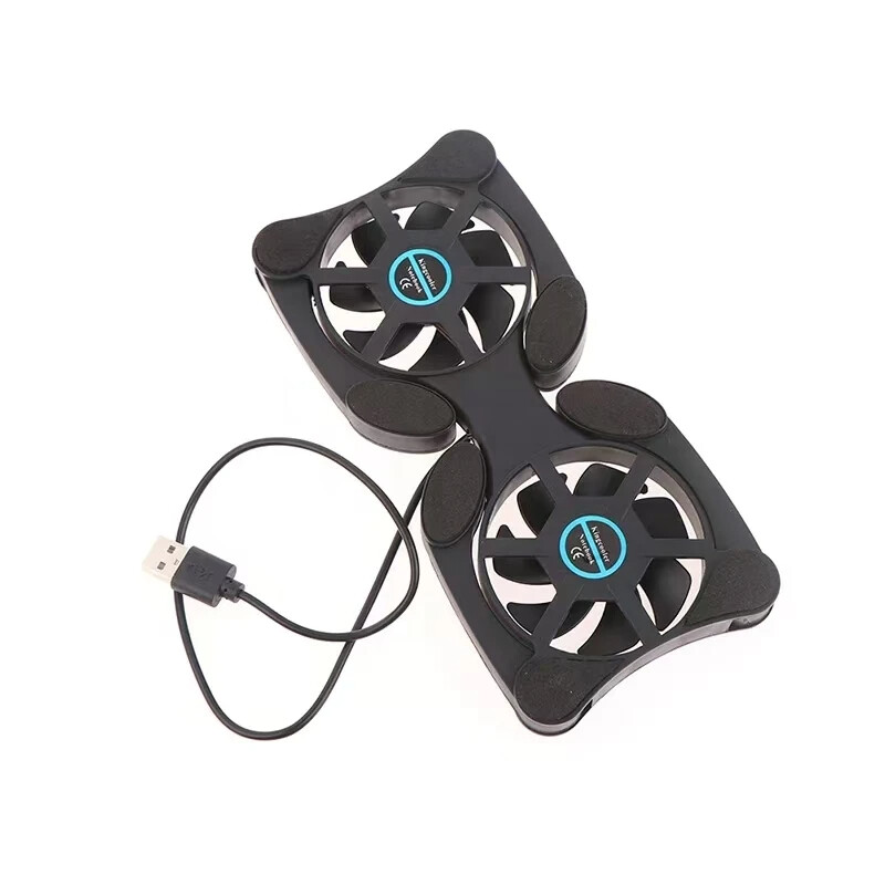 USB mini nešiojamojo kompiuterio ventiliatoriaus stovas Nešiojamojo kompiuterio sulankstomas sulankstomas ventiliatorius aušintuvas Nešiojamojo kompiuterio aušinimo padėklas Radiatorius aušintuvas Pagrindinis kompiuterio priedai