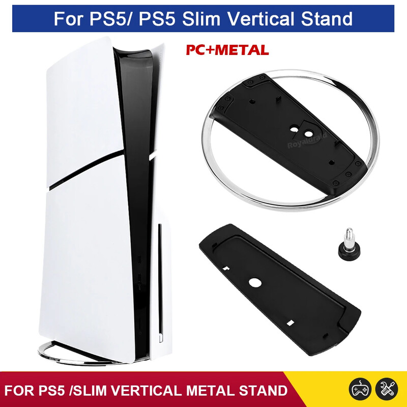 Hot Sale Vertikalni stalak za PS5 i PS5 Slim Console 1:1 Metalni bazni nosač za Playstation 5 Disc i Digital Edition Accessori