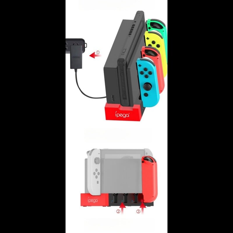 Prikladno za Switch bežičnu stanicu za punjenje JoyCon lijevu i desnu malu stanicu za punjenje NS Animal Forest ručka za punjenje