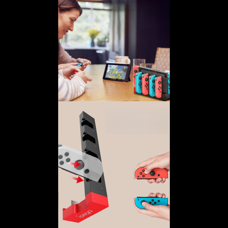 Prikladno za Switch bežičnu stanicu za punjenje JoyCon lijevu i desnu malu stanicu za punjenje NS Animal Forest ručka za punjenje