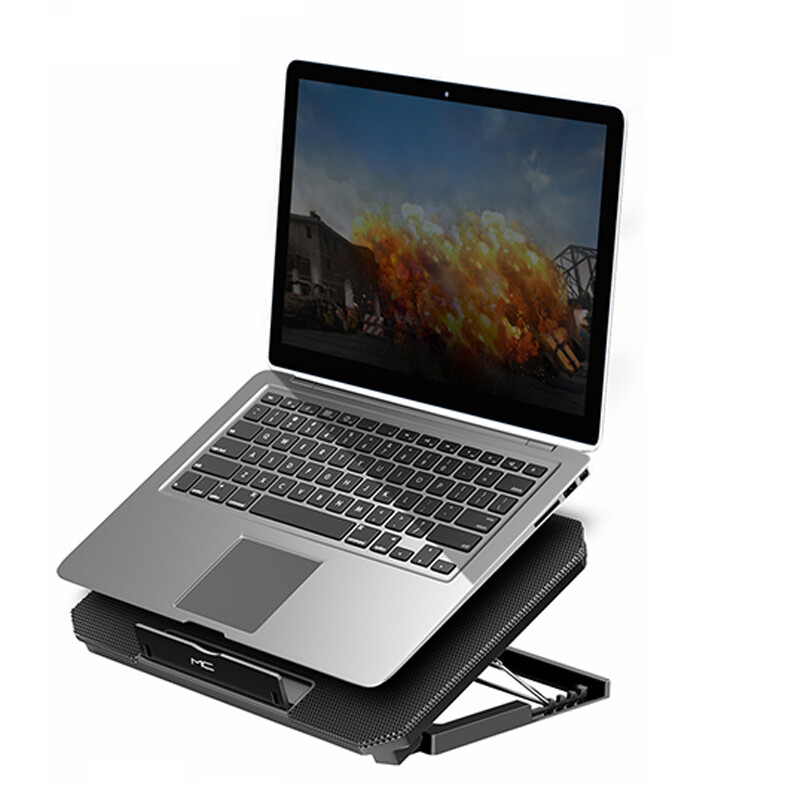 Dva USB rashladna jastučića za prijenosno računalo velike veličine za prijenosno računalo od 12-16 inča, tihi hladnjak za prijenosno računalo za igranje, brzina vjetra, podesivo postolje za prijenosno računalo