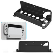 Zidni držač za igraću konzolu Prikladan za Nintendo Switch/Nintendo Switch OLED Host TV Box Zidni nosač za pohranu