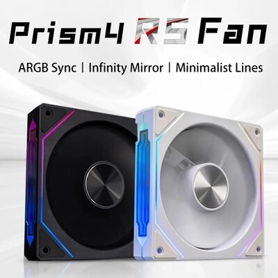 PRISM 4 PRS ARGB CPU ventilaator 4 PIN PWM vaikne šassii ventilaator 120 mm lõpmatu peegel 5 V 3 kontaktiga emaplaadi valguse sünkroonimiskorpuse jahuti ventilaator