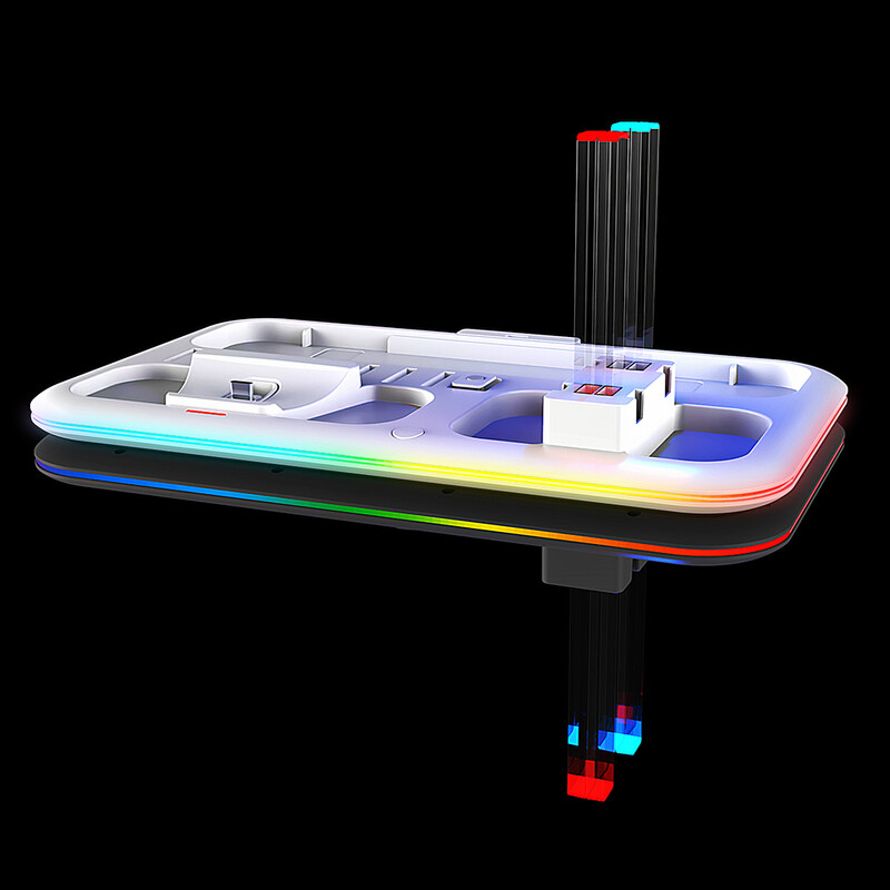Stanica za punjenje Stalak za pohranu Stalak Višenamjenska RGB rasvjeta Rasipanje topline za Switch Console Switch Pro/JC Controller