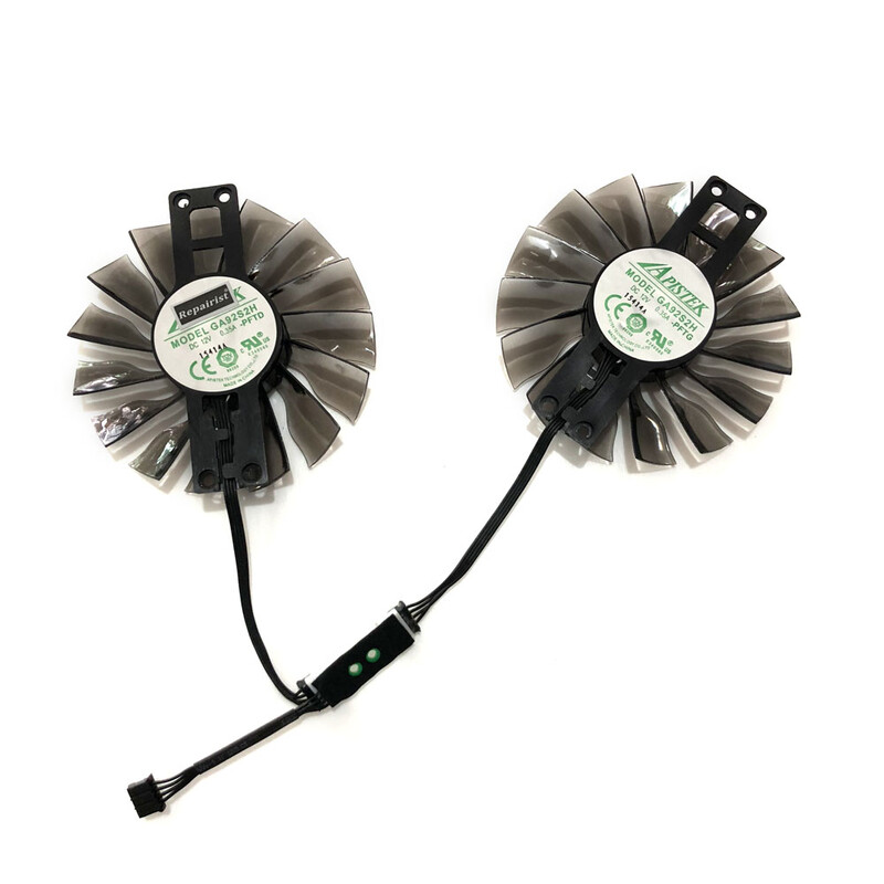2 vnt / rinkinys FD9015U12S GA92S2H, 90 mm ventiliatorius, „Palit GTX 1060 Super JetStream GPU Cooler“, „Gainward GTX1060 Phoenix GS“, vaizdo plokščių ventiliatorius