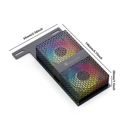 NF-2 RAM atminties modulio aušinimo radiatorius DDR4 DDR5 RAM aušintuvas 4Pin PWM 5V 3PIN ARGB Sync Dvigubas 50mm ventiliatoriaus atminties lusto radiatorius