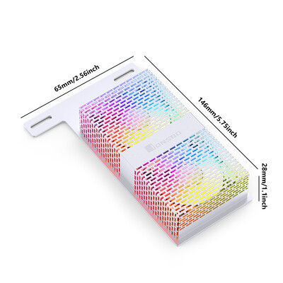 NF-2 RAM atminties modulio aušinimo radiatorius DDR4 DDR5 RAM aušintuvas 4Pin PWM 5V 3PIN ARGB Sync Dvigubas 50mm ventiliatoriaus atminties lusto radiatorius