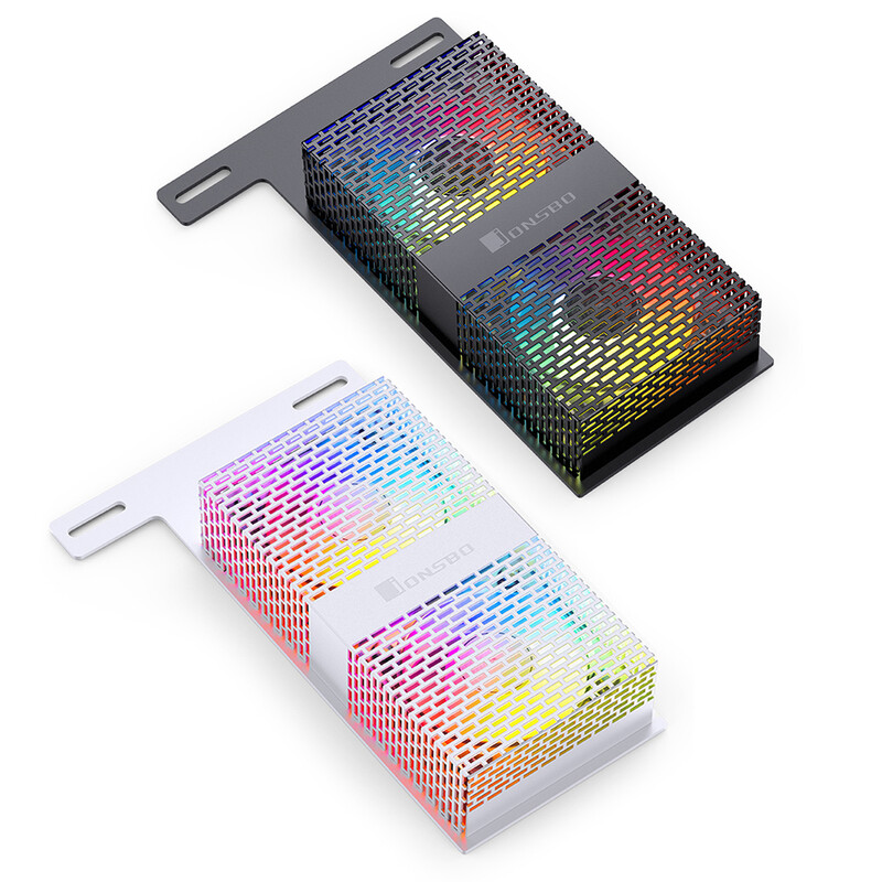 NF-2 RAM atminties modulio aušinimo radiatorius DDR4 DDR5 RAM aušintuvas 4Pin PWM 5V 3PIN ARGB Sync Dvigubas 50mm ventiliatoriaus atminties lusto radiatorius