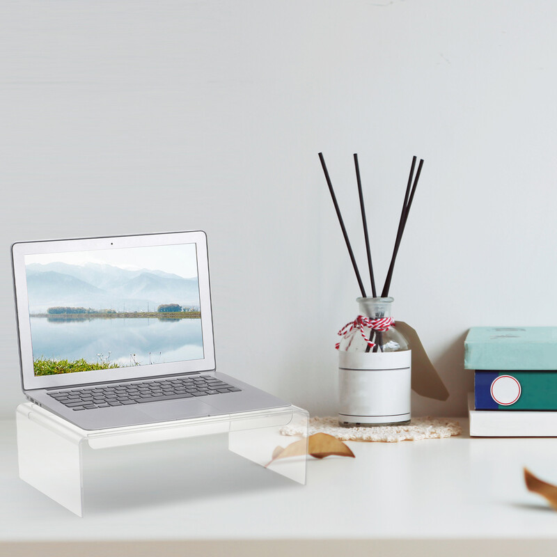 Stalak za računalo Akrilni monitor Laptop Riser Stalci za podizanje Prozirni monitori za pohranu