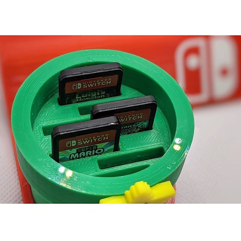 Za Nintendo Switch Charging Base Držač Cartoon Case Nosač za pohranu stola Kutija za kartice za igre Joy Con Dodaci za igraće konzole