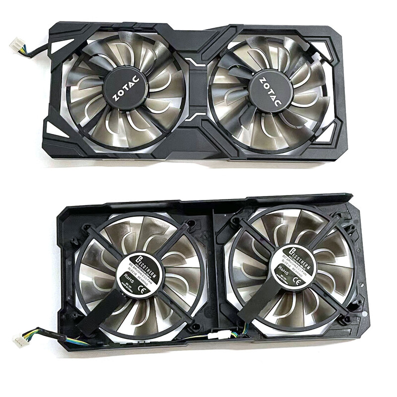 Vaizdo plokštės ventiliatorių keitimas GTX 1060, skirtas ZOTAC P106-100 6GB GTX1060 vaizdo plokštės aušinimo pakaitinis aušintuvo ventiliatorius