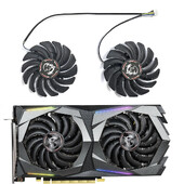 2 vnt / partija PLD09210S12HH GPU plokštės aušintuvo ventiliatorius, skirtas MSI GeForce GTX 1650 Super 1660 1660Ti GAMING X vaizdo plokštės ventiliatoriui