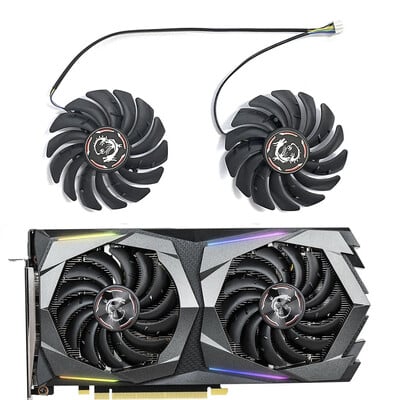 2Pcs/Lot PLD09210S12HH ventilator hladnjaka GPU kartice za MSI GeForce GTX 1650 Super 1660 1660Ti GAMING X ventilator grafičke kartice