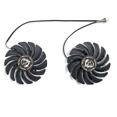 2 vnt / partija PLD09210S12HH GPU plokštės aušintuvo ventiliatorius, skirtas MSI GeForce GTX 1650 Super 1660 1660Ti GAMING X vaizdo plokštės ventiliatoriui