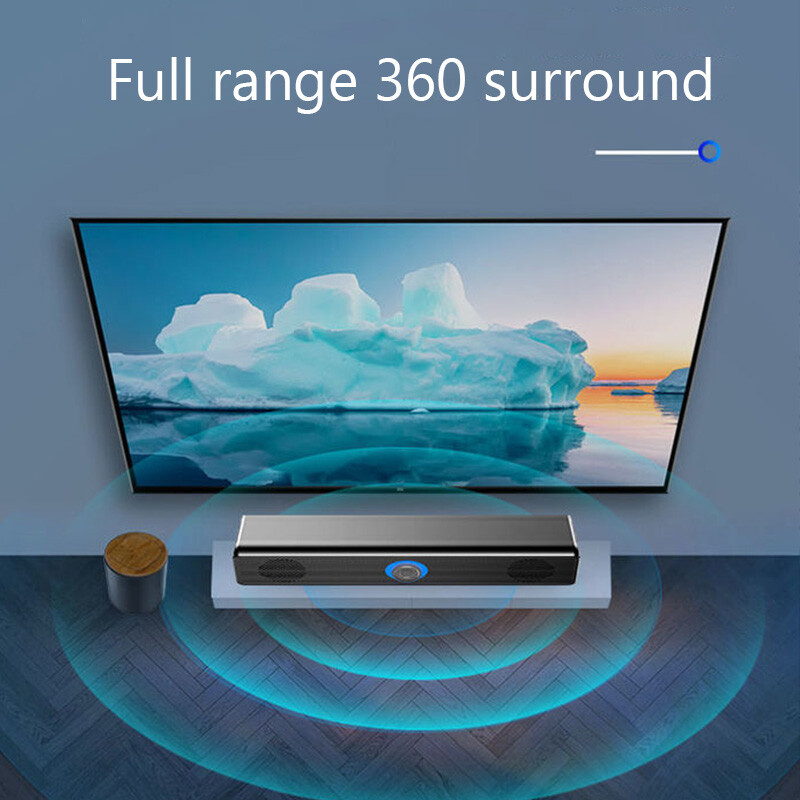 Компютърна звукова лента Кабелна и безжична Bluetooth високоговорител USB захранвана звукова лента за телевизор Компютър Лаптоп Игри Домашно кино Съраунд аудио система