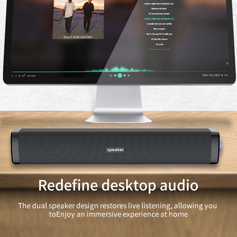 PC Soundbar Žičani računalni zvučnik USB napajanje Soundbar za PC prijenosno računalo Gaming Kućno kino Surround audio sustav Soundbox