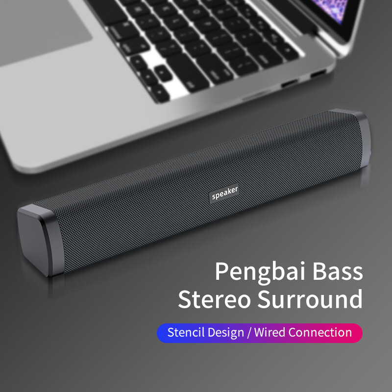 PC Soundbar Žičani računalni zvučnik USB napajanje Soundbar za PC prijenosno računalo Gaming Kućno kino Surround audio sustav Soundbox