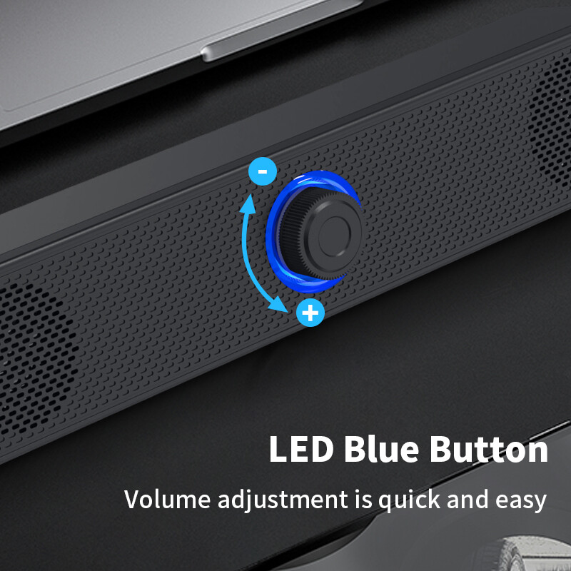 Dugi dvostruki zvučnici za radnu površinu, žičani 1002, bežični Bluetooth 3511, USB napajanje, AUX 3,5 mm, LED svjetla, 3D stereo zvučnik za prijenosno računalo TV