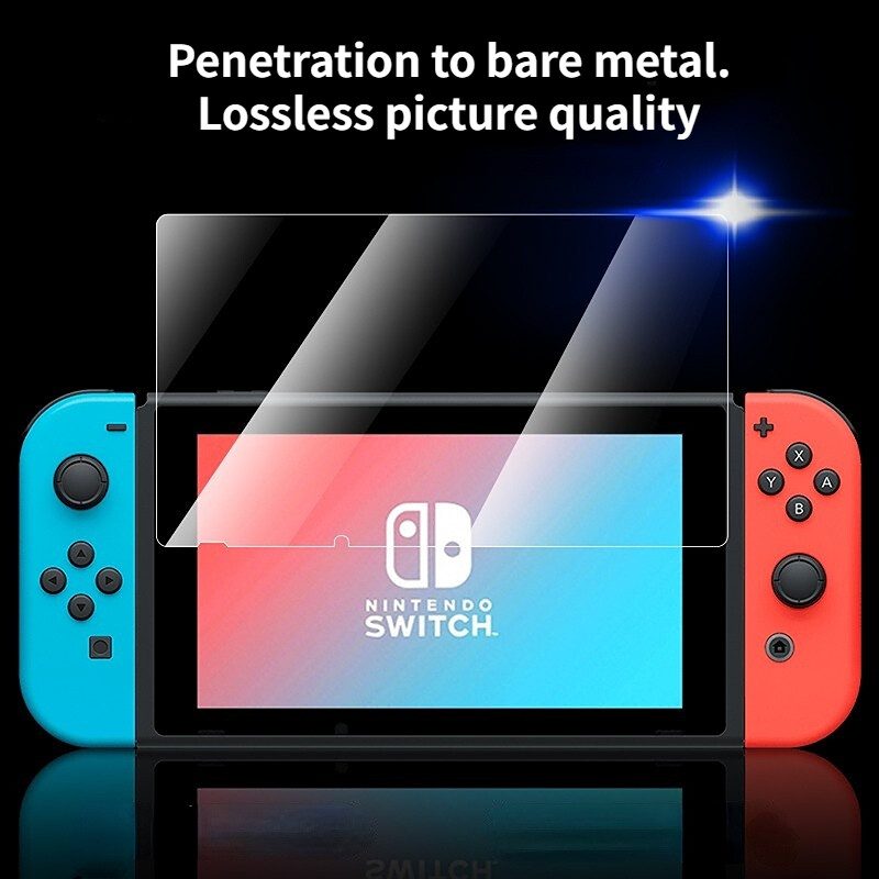 Uus karastatud klaasist ekraani HD-kaitsega ühilduv Nintendo Switch OLED kõva kaitsekile Switchi OLED-mängukonsooli kile jaoks