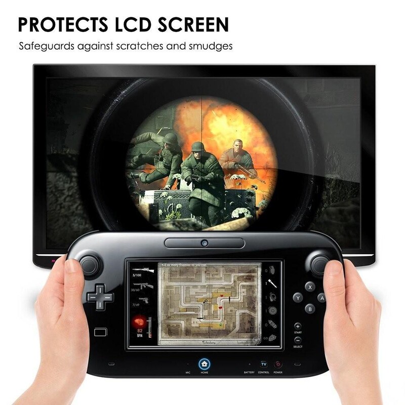 3 x prozirna zaštitna folija za LCD zaštitni film za zaštitni poklopac za Wii U gamepad