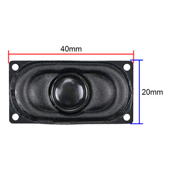 GHXAMP 16*35mm Laptop 8 Ohm 2W Mini Speaker Shock Ποιότητα ήχου Υψηλή Ευαισθησία 40*20mm 2PCS