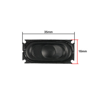 GHXAMP 16*35mm Laptop 8 Ohm 2W Mini Speaker Shock Ποιότητα ήχου Υψηλή Ευαισθησία 40*20mm 2PCS