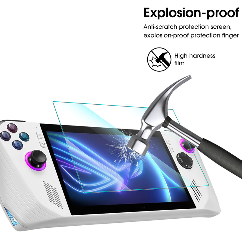 За конзоли Asus ROG ALLY Протектор на екрана Пълно покритие Прозрачни защитни фолиа от закалено стъкло за аксесоари Asus ROGALLY
