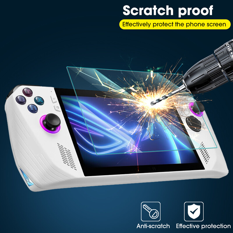За конзоли Asus ROG ALLY Протектор на екрана Пълно покритие Прозрачни защитни фолиа от закалено стъкло за аксесоари Asus ROGALLY