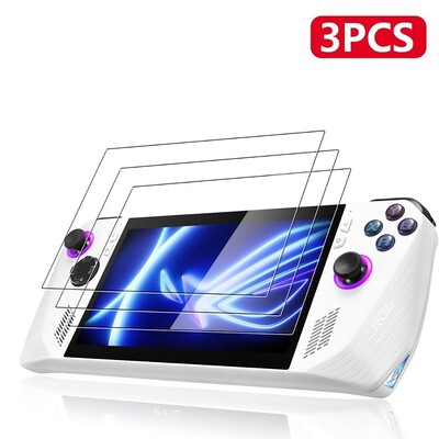 3 TK Aksessuaarid Mängukonsooli ekraanikaitse 7-tolline HD mänguri käeshoitav kaitsekile Plahvatuskindel ROG Ally X 2024 jaoks