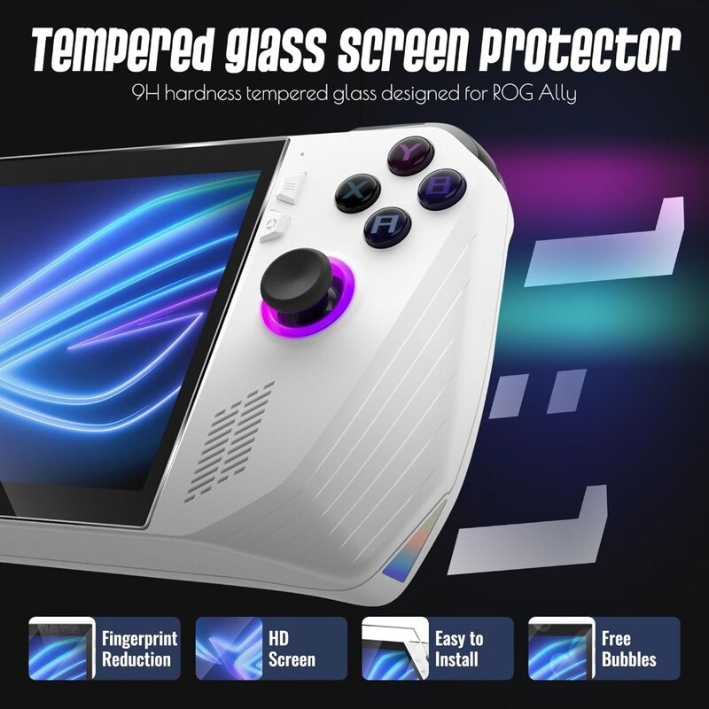 3 TK Aksessuaarid Mängukonsooli ekraanikaitse 7-tolline HD mänguri käeshoitav kaitsekile Plahvatuskindel ROG Ally X 2024 jaoks