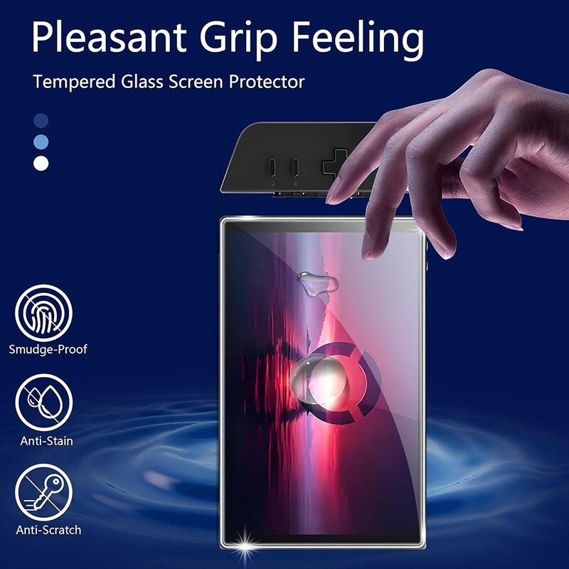 Rūdīta stikla aizsargplēve Lenovo Legion Go ekrāna aizsargam izliektām malām pret skrāpējumiem rokas konsoles spēļu piederumiem