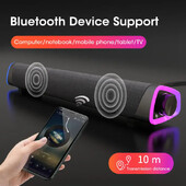 Niye Žičani USB+Bežični Bluetooth Računalni zvučnik Stereo subwoofer Soundbar 3D kućni surround zvučnici za PC Theater Aux 3,5 mm