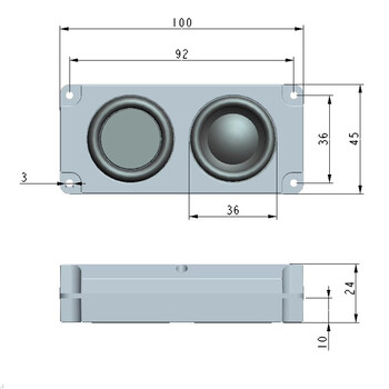 1 σετ υπολογιστή ήχου μικρό Ηχείο 6W Ηχείο USB υψηλής έντασης 4ohm Μικρή κόρνα για φορητό υπολογιστή Tablet Κινητό τηλέφωνο MP4 μεγάφωνο