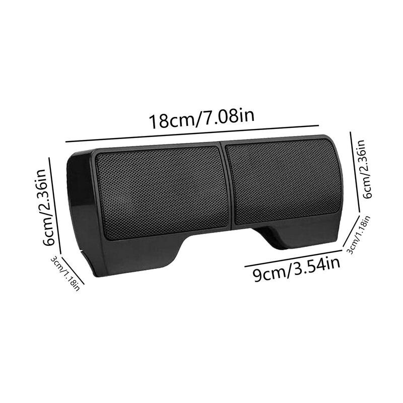 Kompiuterių garsiakalbiai nešiojamiesiems kompiuteriams Išoriniai prisegami garsiakalbiai su USB laidu daugialypės terpės garso juosta Kompiuterio nešiojamojo kompiuterio garsiakalbiai