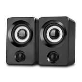 USB barošanas skaļrunis portatīvais mini subwoofer ar RGB gaismas skaļuma kontroli 3,5 mm AUX-in HiFi stereo skaņas galda audio sistēma