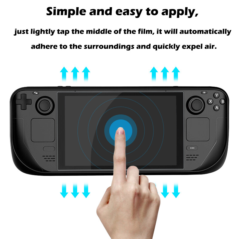 HD prozirna zaštitna folija od kaljenog stakla otporna na eksploziju i otporna na ogrebotine za Steam Deck konzolu Gamepad Dodaci