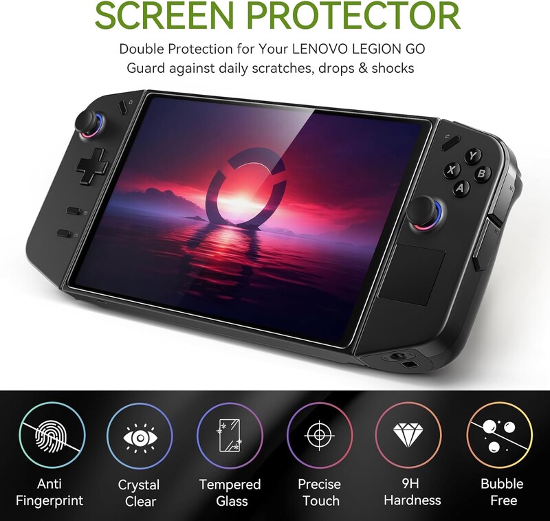 1-2 бр. Протектор за екран от закалено стъкло от край до край за Lenovo Legion Go Gaming Handheld 8.8'' Transparent HD Clear Anti-Scratch