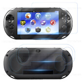 Zaštita zaslona za Sony PS Vita PSV 1000 Prednje kaljeno staklo + stražnja prozirna Full HD zaštitna folija Navlaka za PSV 2000 Handheld