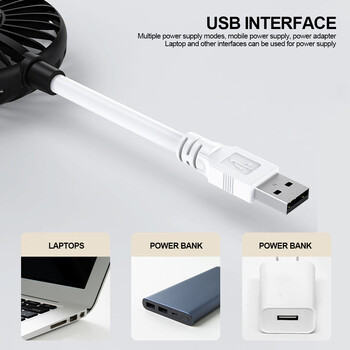 Mini USB Fan Cooler Φορητοί ανεμιστήρες ψύξης υπολογιστή Καλοκαιρινοί ανεμιστήρες σίγασης φορητών υπολογιστών για Φοιτητές σε εξωτερικούς χώρους ταξιδιού στο σπίτι στο σπίτι