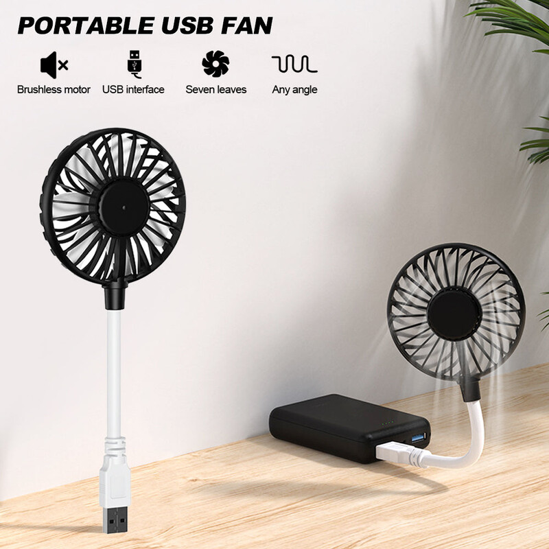 Mini USB ventilator, hladnjak, ventilatori za hlađenje prijenosnog računala, ljetni ventilatori za prijenosna računala, mute ventilatori za studentski dom, kućni ured, studentski ventilatori za putovanja na otvorenom
