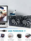 Ventilator za hlađenje USB sučelja ABS, može se koristiti za prijenosna računala/računala/telefone/usmjerivače, s brzinom od 1400, prenosiv, Plug and Play.