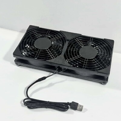 Ventilator za hlađenje USB sučelja ABS, može se koristiti za prijenosna računala/računala/telefone/usmjerivače, s brzinom od 1400, prenosiv, Plug and Play.