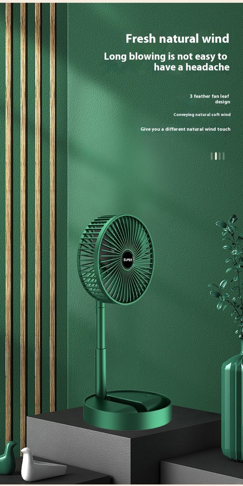 Преносим USB настолен вентилатор Сгъваем мини безшумен регулируем малък вентилатор за студенти Настолна и ръчна употреба Перфектен за домашен офис