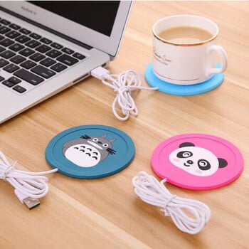 ΘΕΡΜΟ 5V USB Warmer Gadget Cartoon Λεπτό φλιτζάνι σιλικόνης Ποτό καφέ τσάι usb Θερμαντήρας Δίσκος Κούπα Μαξιλάρι ωραίο δώρο Ζεστό ρόφημα Κύπελλο ποτών