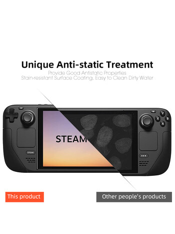 Προστατευτικό οθόνης DATA FROG 2 Pack για Steam Deck 7 ιντσών Tempered Glass Διαφανές HD Clear Glass για Αξεσουάρ Steam Deck