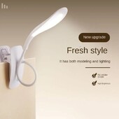 USB зареждане Duckbill Настолна лампа Три нива Сензорно затъмняване Спалня Нощно LED Защита на очите Учебна настолна лампа Клип Лампа за книга